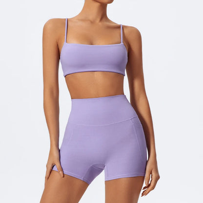 Women Gym Workout Set – Two Piece Activewear with Quick Dry Sportswear & Breathable Bra