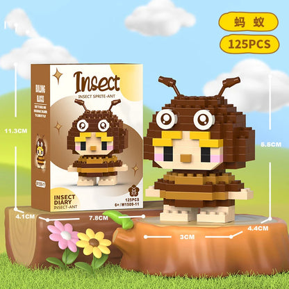 Micro Building Blocks - Creative Animal Brick Set | DIY Mini Construction Toys Kit