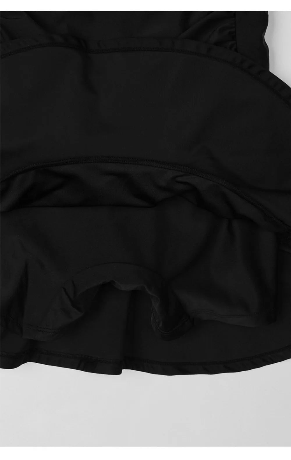Women's Sexy Slim-Fit Tube Top Skirted One-Piece Swimsuit – Tummy Control, Ins Style Solid Color Swimwear