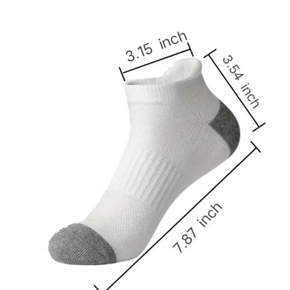 6 Pairs Cotton Man Socks Sports Solid Color Male's Short Sock For Cycling Breathable Mesh Ankle Summer Running Socks