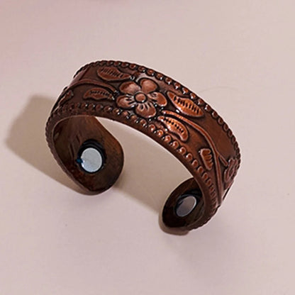 Viking Tree of Life Celtic Knot Zinc Alloy Magnetic Bracelet Ring Set Open Cuff Vintage Healing Jewelry for Men Women