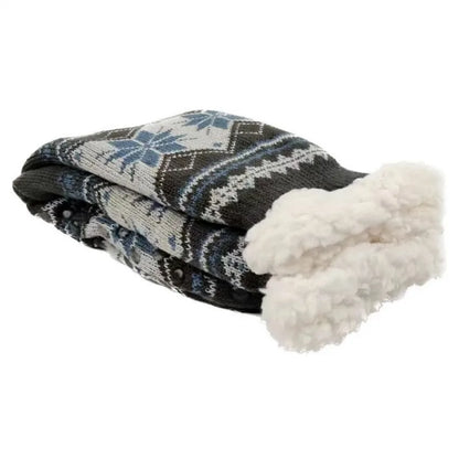Mens Fluffy Thermal Winter Socks - Soft Non-Slip Fuzzy Floor Socks - ZOOMNSTORE