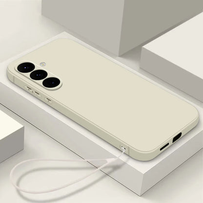 Soft Silicone Lanyard Case For Samsung Galaxy S26 S23 S24 S25 Ultra S23 S24 FE A57 A17 A56 A55 A37 A15 A16 A25 5G Phone Cover