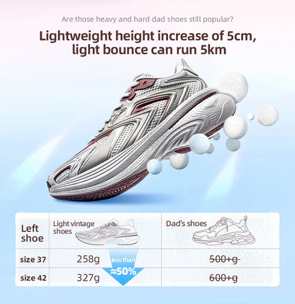 ONEMIX Stylish Retro Jogging Shoes for Couples Unisex Dad Shoes for Spring/summer Casual Racing Running Shoes Light Sneakers