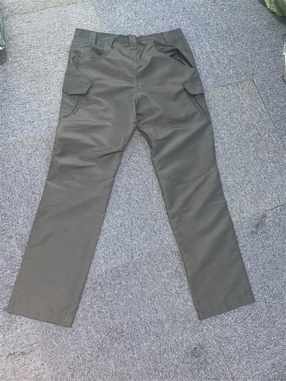 Asian Size Men City Pants Cargo Trousers Multi-pocket Waterproof Wear-resistant Casual Training Overalls Clothing