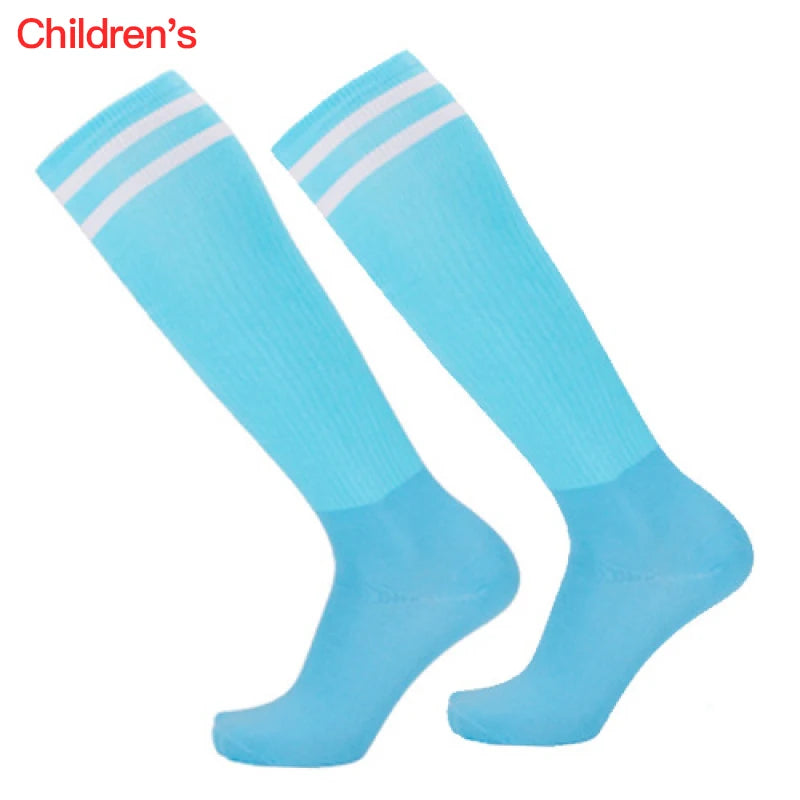 Adult Football Socks Hit Color Wear-resistant Children Kids Sport Long Socks Over Knee High Baseball Hockey Socks