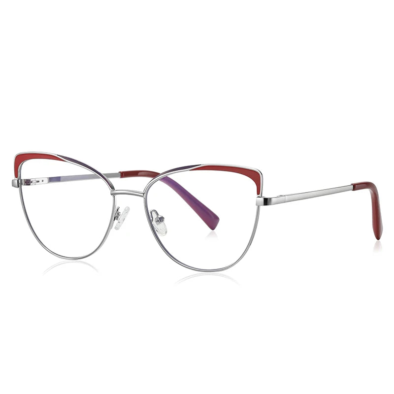 Photochromic Prescription Glasses Women Cat Eye Butterfly Frame Progressive Eyewear