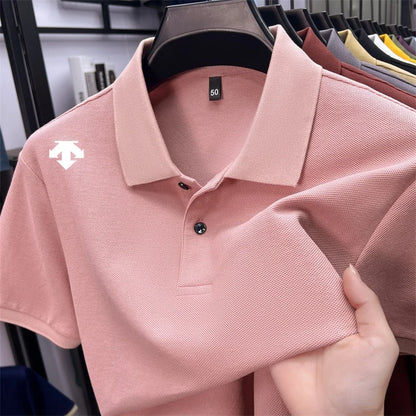 Mercerized Cotton100% Men's Summer Luxury Brand Short Sleeves Polo Shirt 25 Colors Choose From T-Shirt Business Leisure Men Top