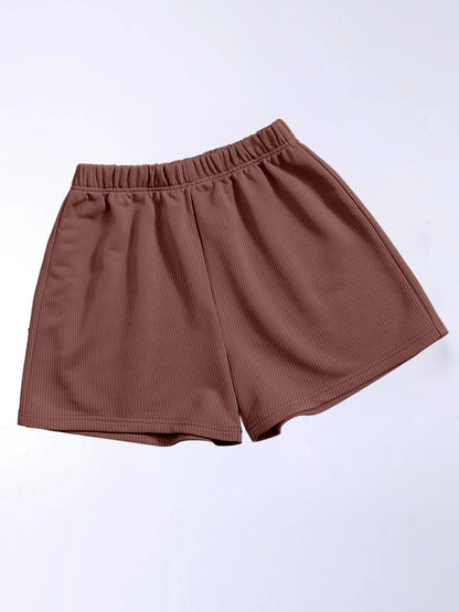 Solid Colour Women's Shorts Yoga Fitness Outer Women's High Stretch Breathable Casual Pants