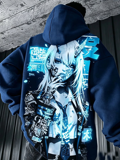 Sexy Anime Samurai Girl 3d Print Hoodie Men Women Fashion Oversized Hoodie Sweatshirt Men Tracksuit Y2k Clothes Japanese Moletom