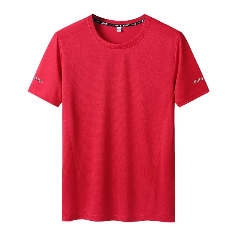 Plus Size Men's T-Shirts - Summer Big Tops | Quick Dry Slim Fit Mesh Tee
