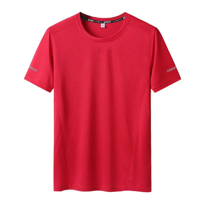 Plus Size Men's T-Shirts - Summer Big Tops | Quick Dry Slim Fit Mesh Tee