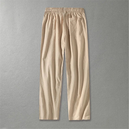 Linen Pants Men Plus Size 9XL 8XL Pants Summer Linen Trousers Male Fashion Casual Solid Color Pants Big Size 8XL 9XL