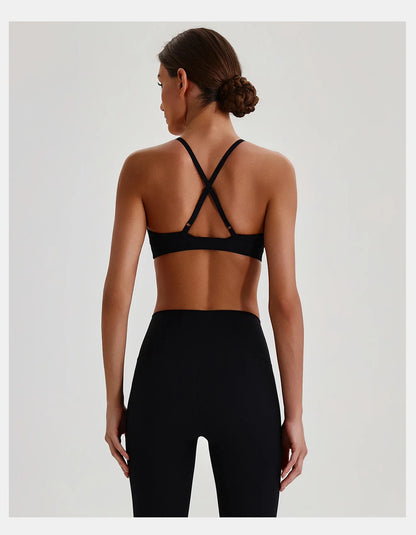 Tight Yoga Bra Women's Camisole Beautiful Back No Steel Ring Sports Bra Quick Drying Running Yoga Clothes Fitness Chest Pads