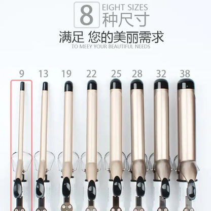 Electric Hair Curler - Professional Curling Iron With Adjustable Heat & Tourmaline Ceramic Wand