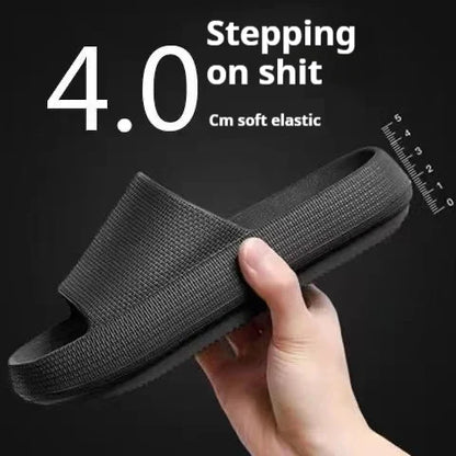 Eva's Simple Men's Slippers For Man Size 45 Poop Slippers. Wearing Soft-Soled Anti-Slip Shoes In Summer. And Women's Slippers