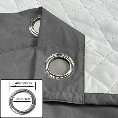 Thermal Insulation Curtains - Thickened Cotton Window Drapes for Bedroom & Living Room
