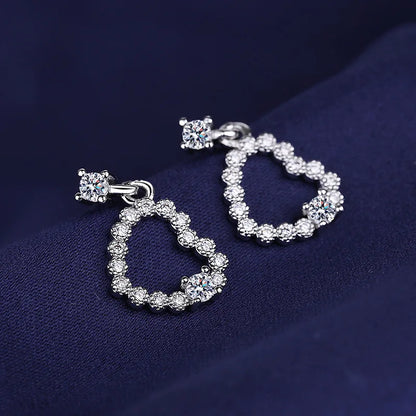 925 Sterling Silver CZ Stud Earrings - Cute Fashion Jewelry for Women and Teens