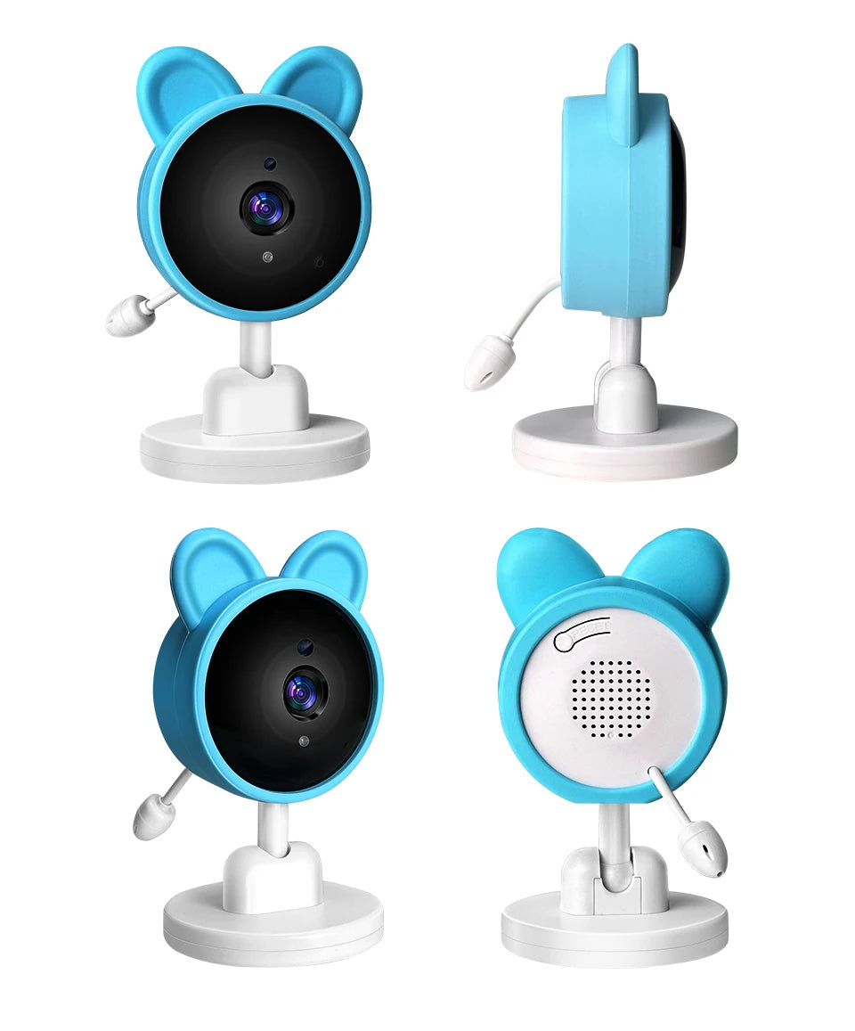 Baby Care Infrared Night Vision Breastfeeding Reminder Temperature Detection Lullaby Wireless Connection Video Surveillance