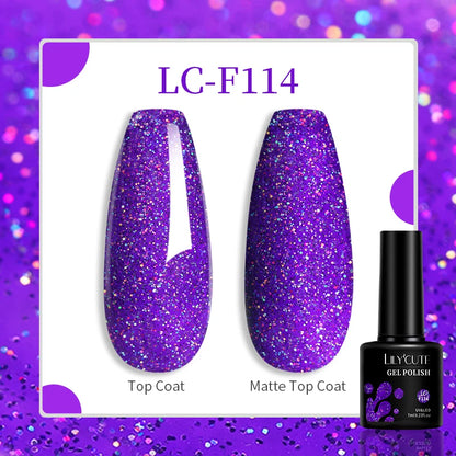 Gel Nail Polish - LILYCUTE UV Gel Varnish 7ML | Soak Off, Long Lasting Colors
