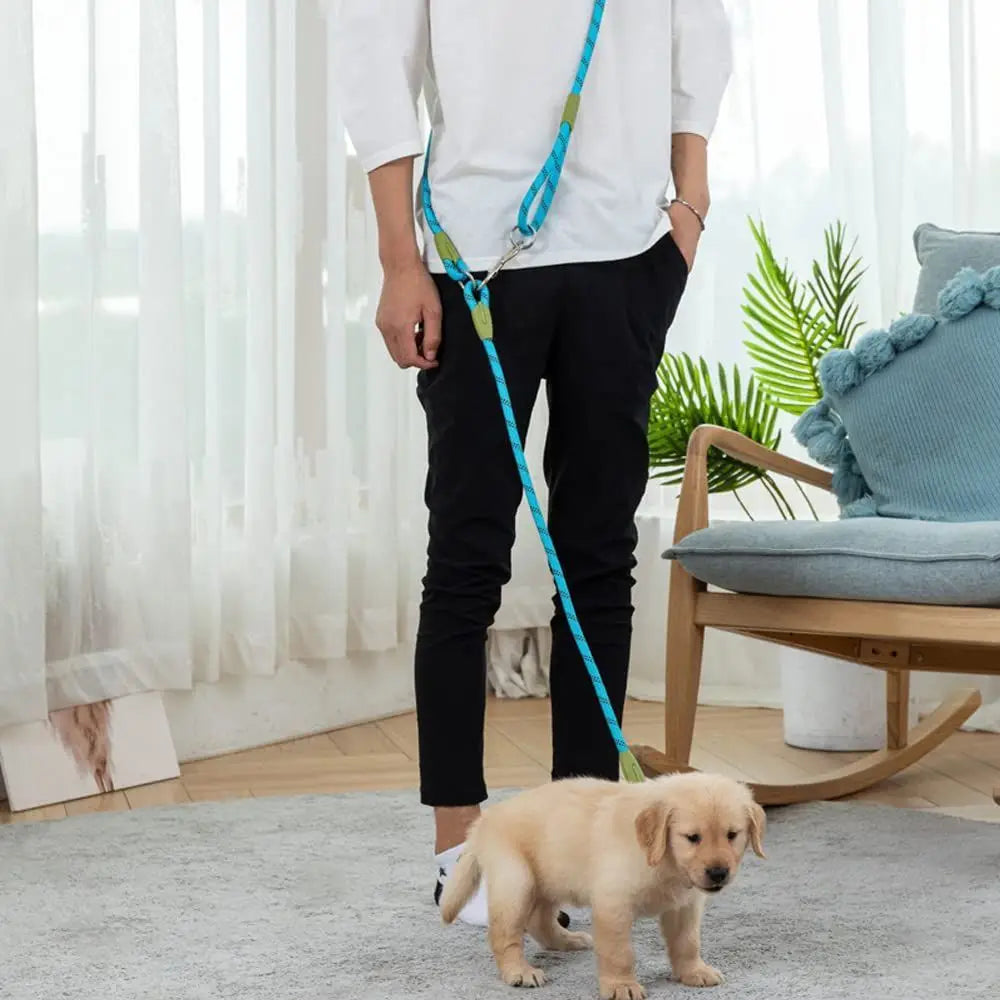 Adjustable Hands-Free Dog Leash, Suitable for Hiking, Walking, and Running - Reflective, Comfortable Elastic Leash in Various Colors (Orange, Pink, Black, Blue, Purple) - Durable Polyester Fiber, Machine Washable, Hiking Acce