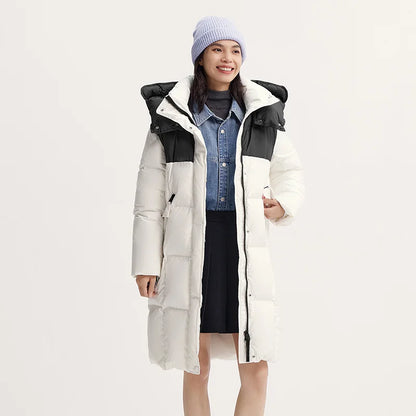 Semir Down Jacket Women Long Length Waterproof Oil-proof Stain-proof 2026 New Winter Detachable Hooded Winter Clothing Coats