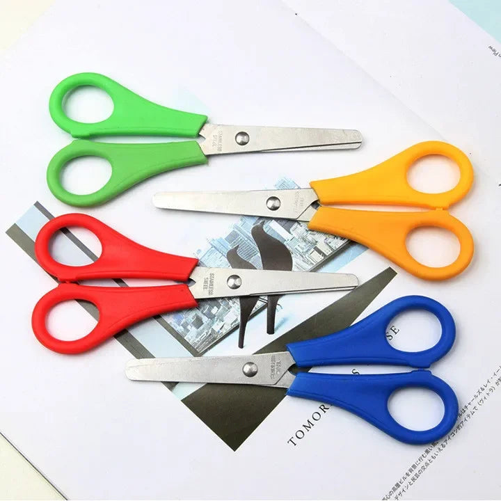 Scissors DIY Handmade Scissors Safety Ruler Scale Scissors Stationery Student School office supplies Scale stationery cute pen - ZOOMNSTORE