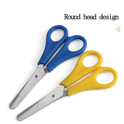 Scissors DIY Handmade Scissors Safety Ruler Scale Scissors Stationery Student School office supplies Scale stationery cute pen - ZOOMNSTORE