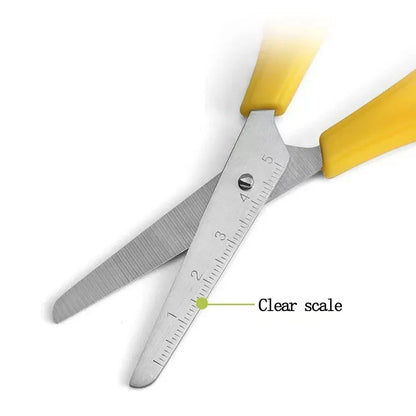 Scissors DIY Handmade Scissors Safety Ruler Scale Scissors Stationery Student School office supplies Scale stationery cute pen - ZOOMNSTORE
