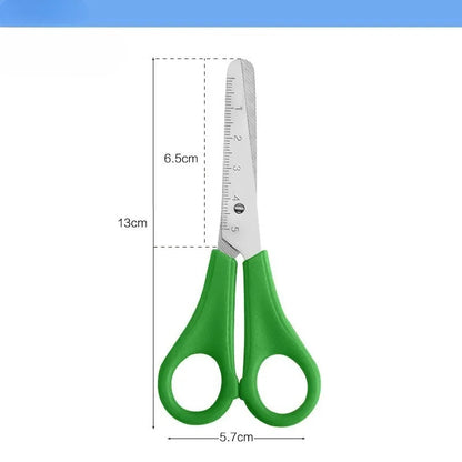 Scissors DIY Handmade Scissors Safety Ruler Scale Scissors Stationery Student School office supplies Scale stationery cute pen - ZOOMNSTORE