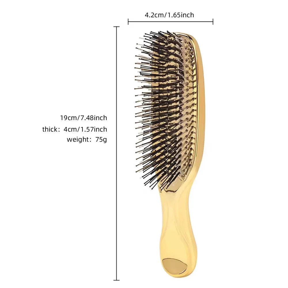 Scalp Massager Brush - Ergonomic Rose Gold Japanese Plastic Hair Detangling Comb - ZOOMNSTORE