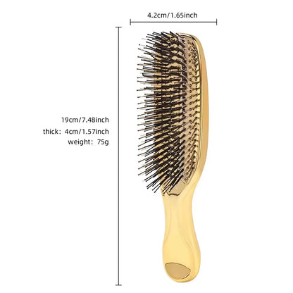 Scalp Massager Brush - Ergonomic Rose Gold Japanese Plastic Hair Detangling Comb - ZOOMNSTORE
