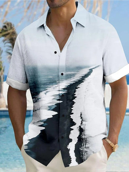 Hawaiian Men's Shirt Summer Outdoor Beach Men's Short-sleeved Shirt Urban Everyday Casual Men's Shirt Street Fashion Men's Shirt