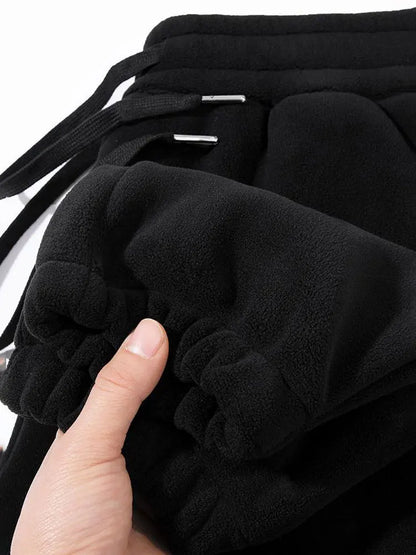 Winter Warm Fleece Jogger Pants Men Thicken Autumn Sport Jogging Sweatpants Outdoor Walking Casual Gary Trousers