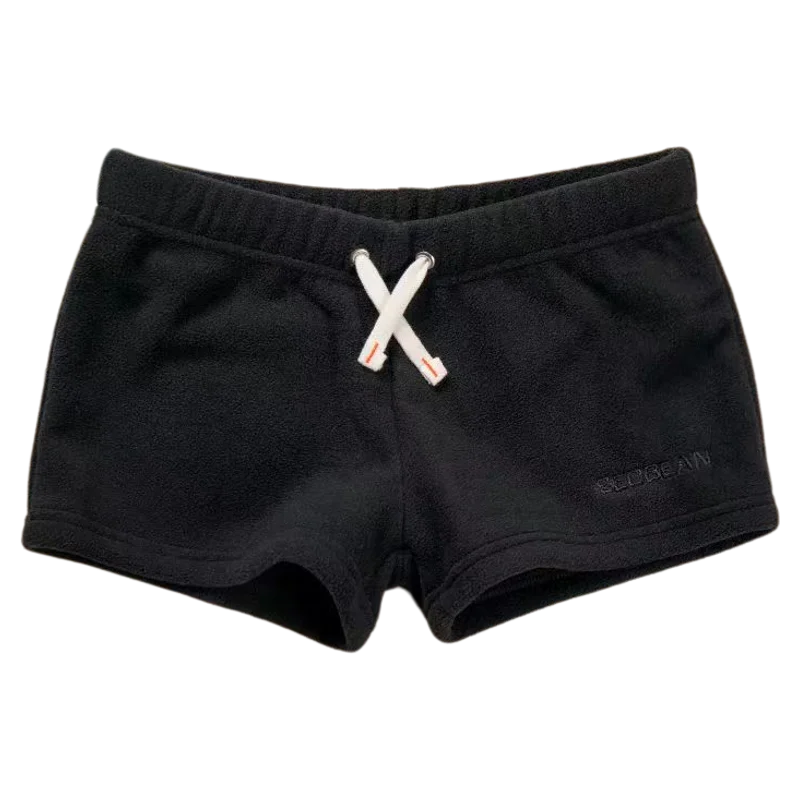 Seobean Solid Polar Fleece Shorts New Coming Soft Warm Breathable  Casual  Shorts for Men
