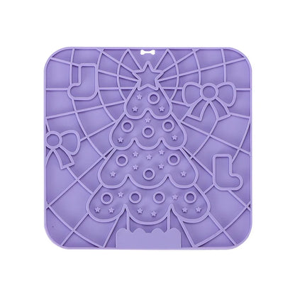 Silicone Dog Lick Mat - Slow Feeder  Bathing Distraction Tool