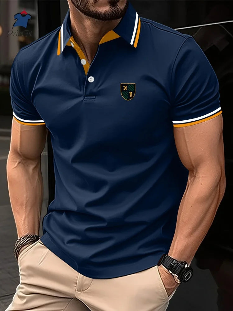 New In Tops Tees Men's Polo Shirt Men's Sports Short-sleeved Summer Shirt For Mant High-end Oversized Clothing Polo Shirt Man