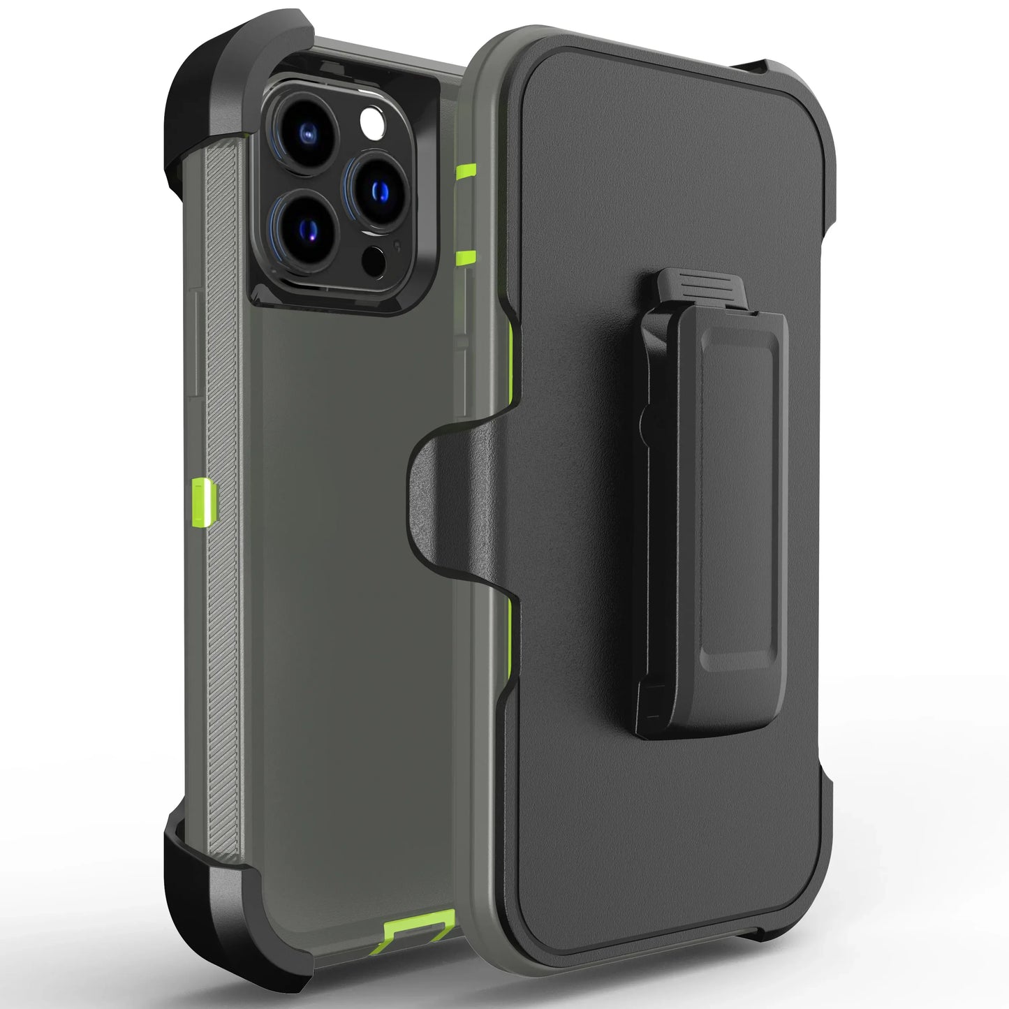 Luxury OTT Armor BOX Phone Case for IPhone 17 Air 16 15 14 Plus 13 12 Pro Max Soft Bumpers with Belt Clamp Protective Hard Cover