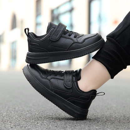 Kids Running Shoes – Breathable Leather Sneakers With EVA Cushioned Soles For Children