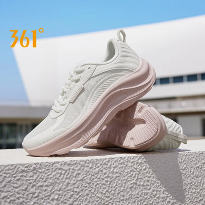 361 Degrees Women's Running Shoes Casual Mesh Anti-slip Lightweight  Trendy Thick-sole Rebond Durable Female Sneakers 682532239