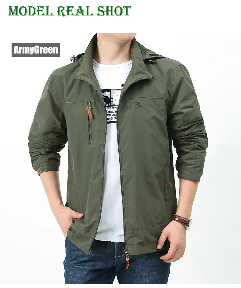 Waterproof Windbreaker Jackets Men Naturehike Casual Hiking Tactical Jacket Women Multi-pocket Hooded Fishing Windproof Coat