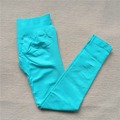 Seamless Sporty Leggings High Elastic Yoga Leggings Fitness Pants Butt Lifting Tights Tummy Control Squat Proof Workout Tights