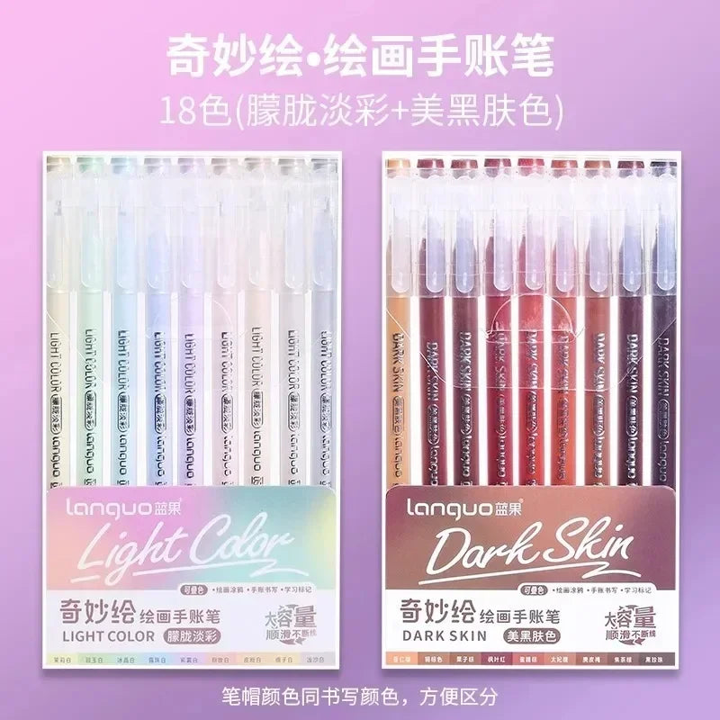 Acrylic Markers Set - 9 Color Art Pens for Rock Painting  DIY Crafts