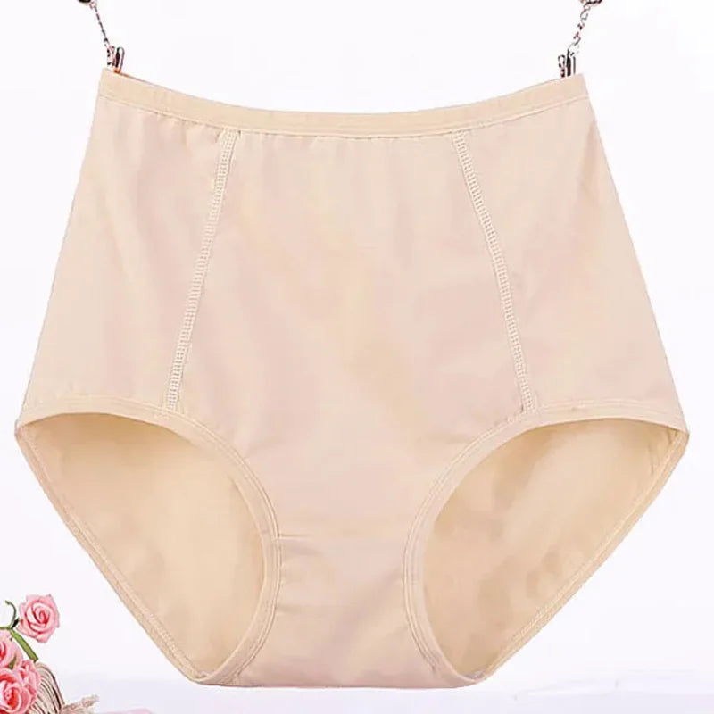 6XL Super Plus Size Women Underwear High Waist Cotton Breathable Lace Trim Panties Postpartum Big Size Ladies Underwear