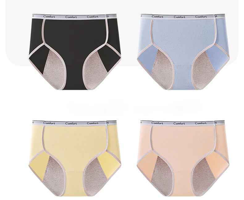1pcs Girl Menstrual Panties Women's Physiological Briefs Ladies Period Leak Proof Panty High Waist Cotton Underwear