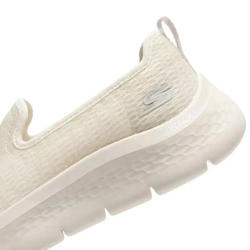 Hot HOT Skechers Women's Slip-On Walking Shoes, Lightweight Soft-Soled Casual Mom Shoes124847-OWHT