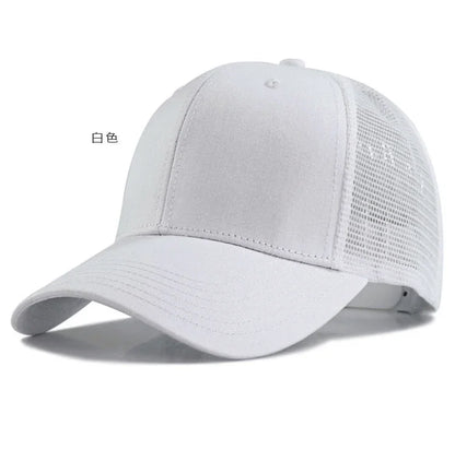 Big Head Man Large Size Mesh Baseball Hats Outdoors Plus Size Sport Caps Dad Oversize Trucker Cap 56-61cm 62-66cm