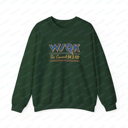 WSQK The Squawk 94.5 FM Radio Sweatshirt Wsqk Unisex Sweatshirts Vintage Sci-fi Crewneck 80s Nostalgic Sweater Retro Shirt Gift