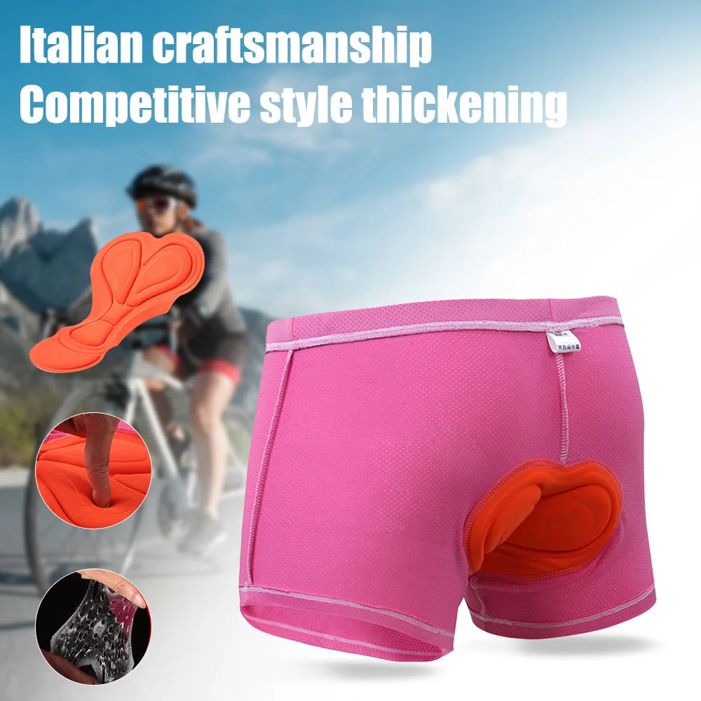 X-TIGER Cycling Underwear 3D Padded Shockproof Mountain MTB Bicycle Shorts Riding Bike Sport Underwear Tights Women Shorts