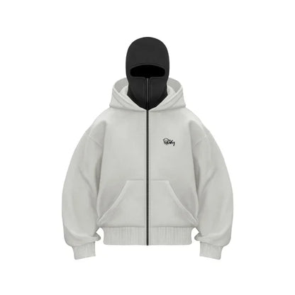 2025 New Hoodie Mens Loose Hooded Zipper Jacket Gothic Star Fashion Punk Y2k Hip Hop Harajuku Clothing Men Sweatshirts Oversized